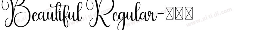 Beautiful Regular字体转换